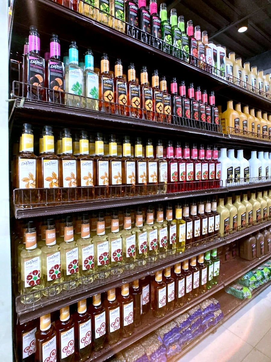 Shelves and aisles at Chefs and Bakers