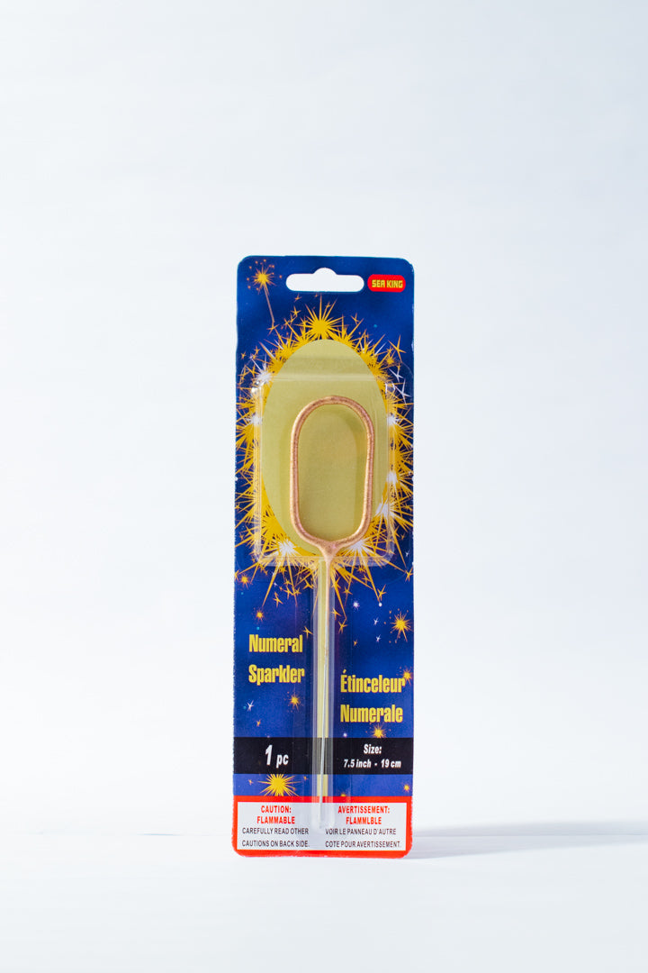Sparkling Number Candle