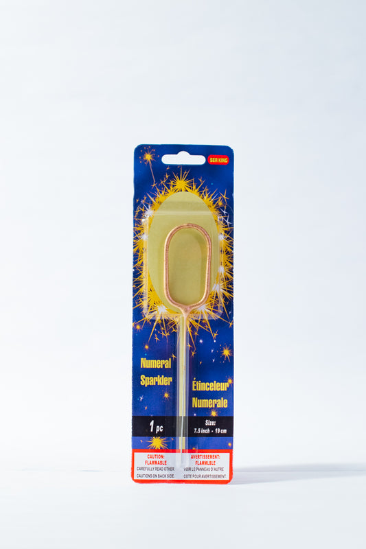 Sparkling Number Candle