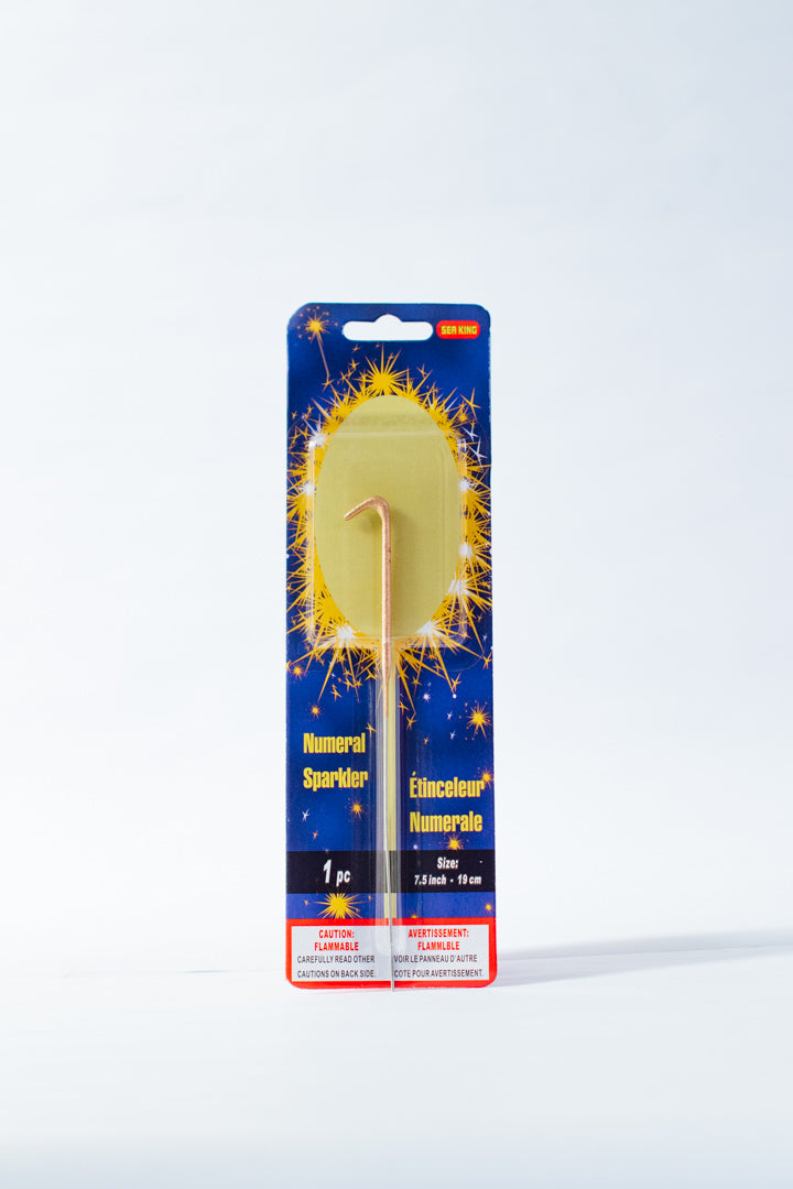 Sparkling Number Candle