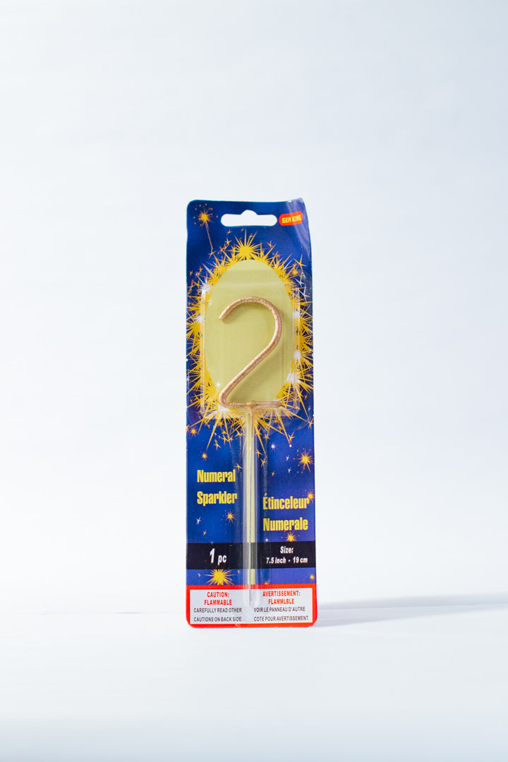 Sparkling Number Candle