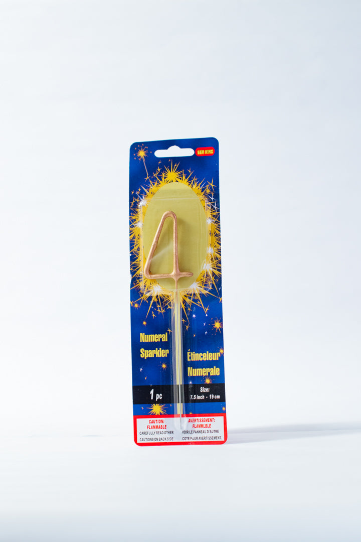 Sparkling Number Candle