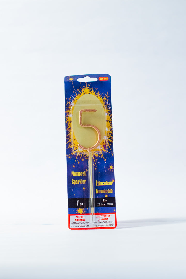 Sparkling Number Candle