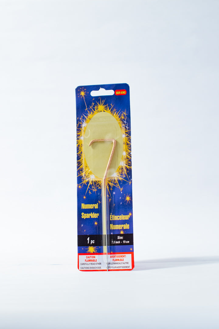 Sparkling Number Candle