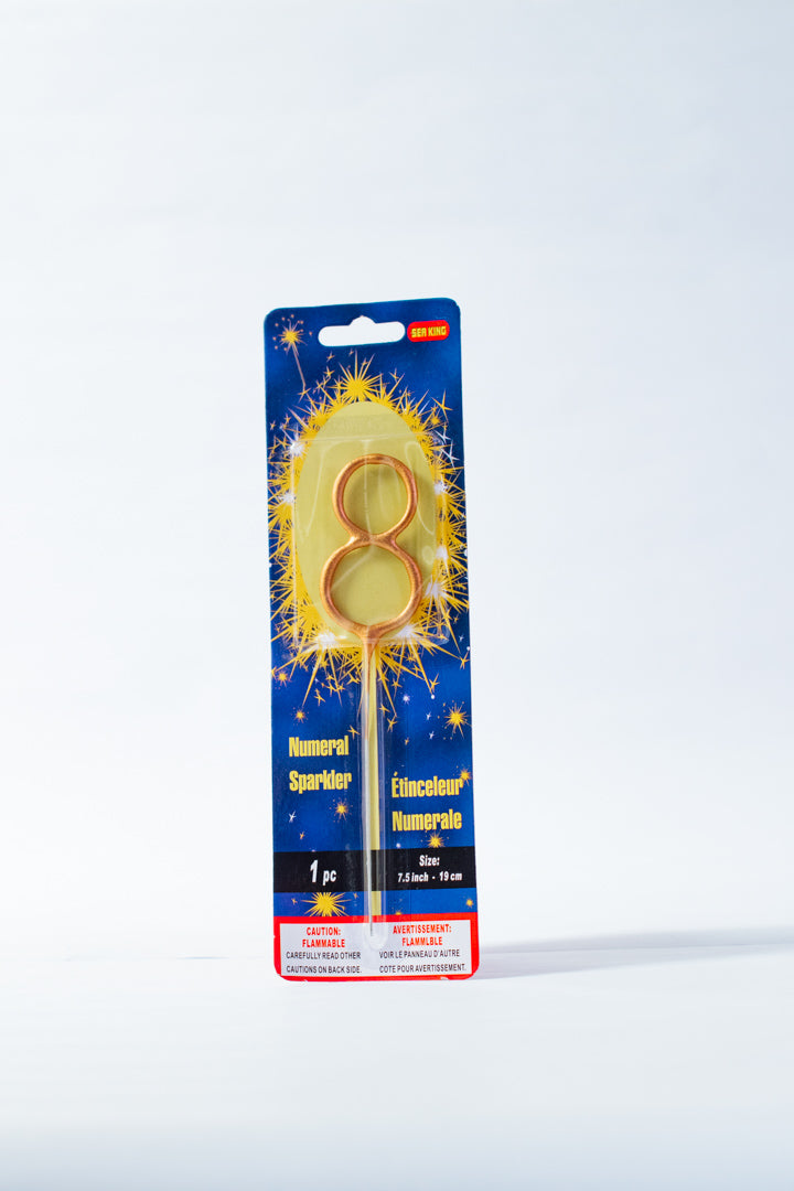 Sparkling Number Candle