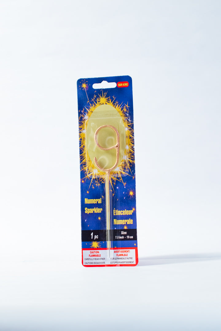 Sparkling Number Candle