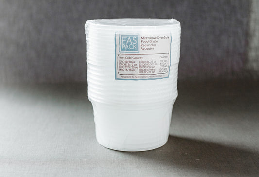 Round Microwavable Clear Pack 10s